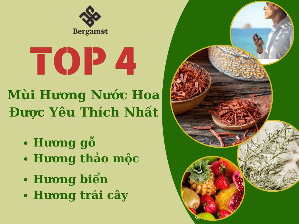 4 loại hương nước hoa nam được phổ biến hiện nay