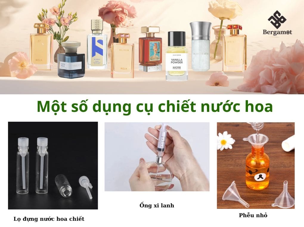 Một số lưu ý khi chiết nước hoa bằng xi lanh