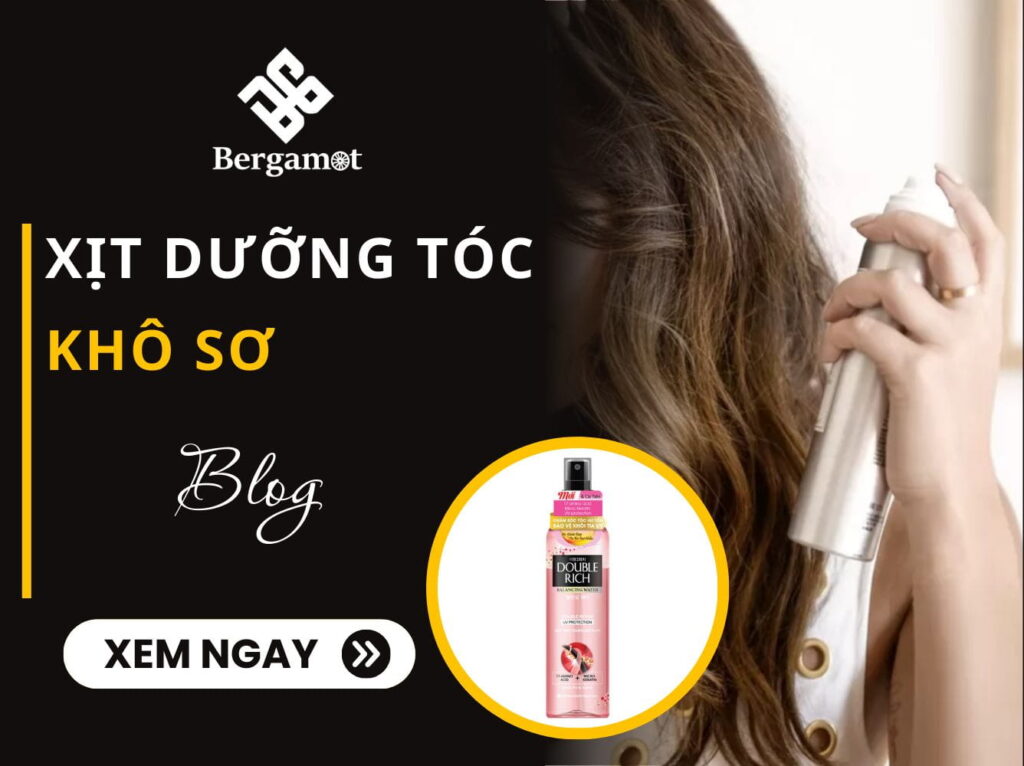 xịt dưỡng tóc khô xơ